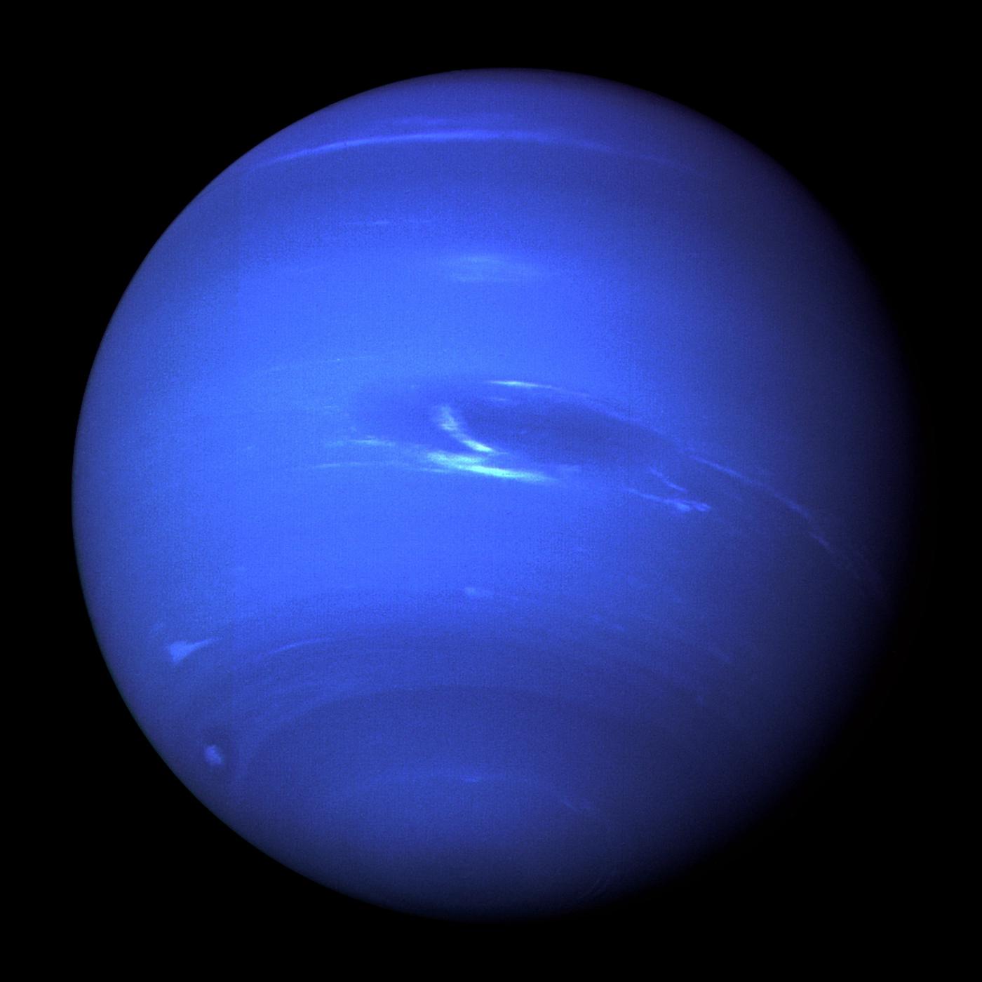 Netuno fotografado pela sonda Voyager 2