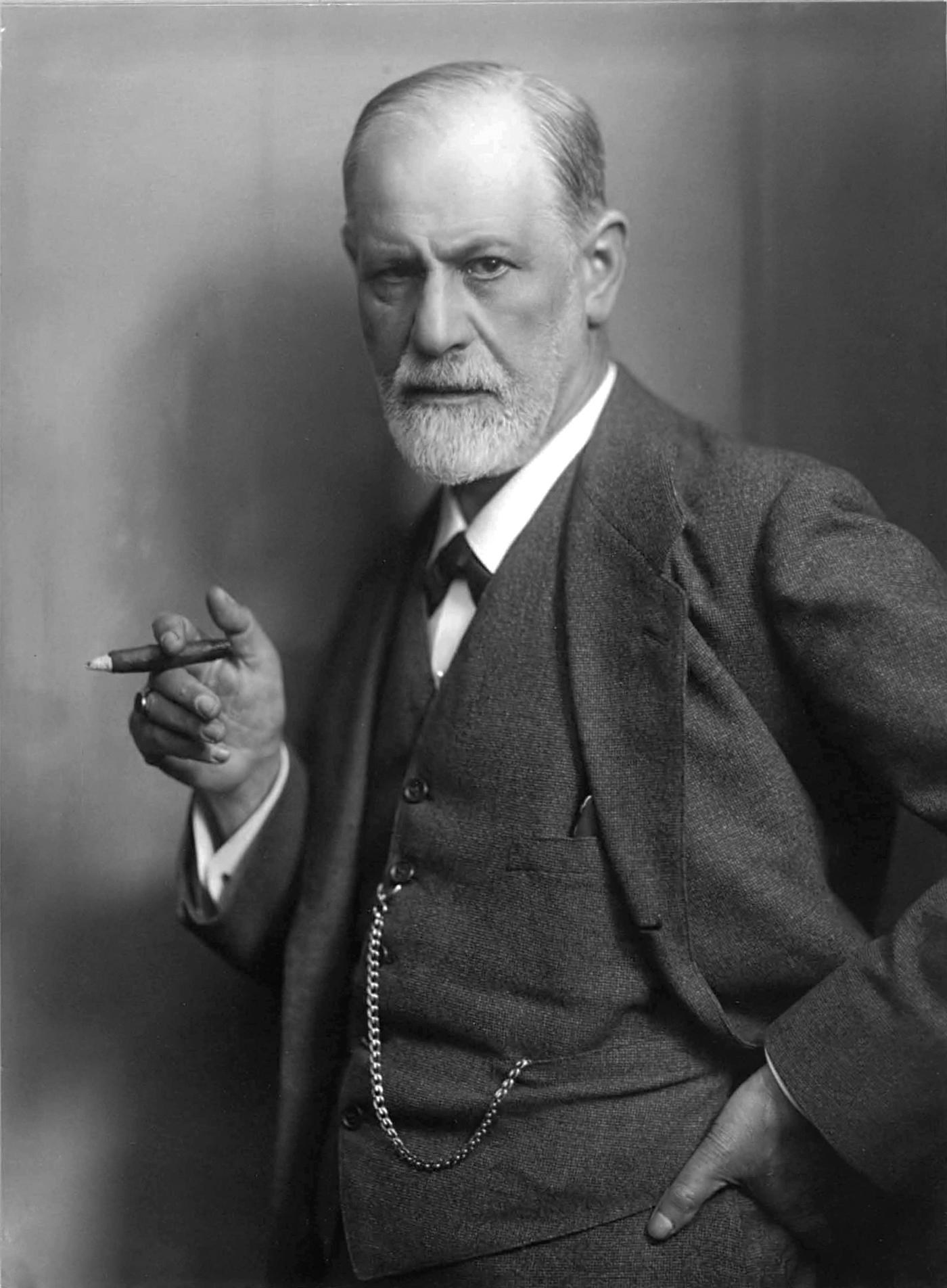 Retrato de Sigmund Freud por volta de 1921
